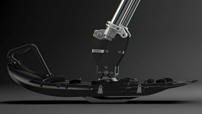 Recalled Yeti SnowMX front wheel ski conversion.